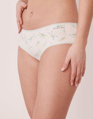 Cotton and Lace Detail Hiphugger Panty