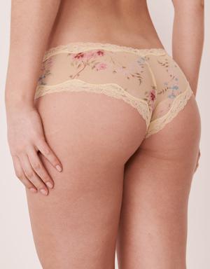 Mesh and Lace Trim Cheeky Panty