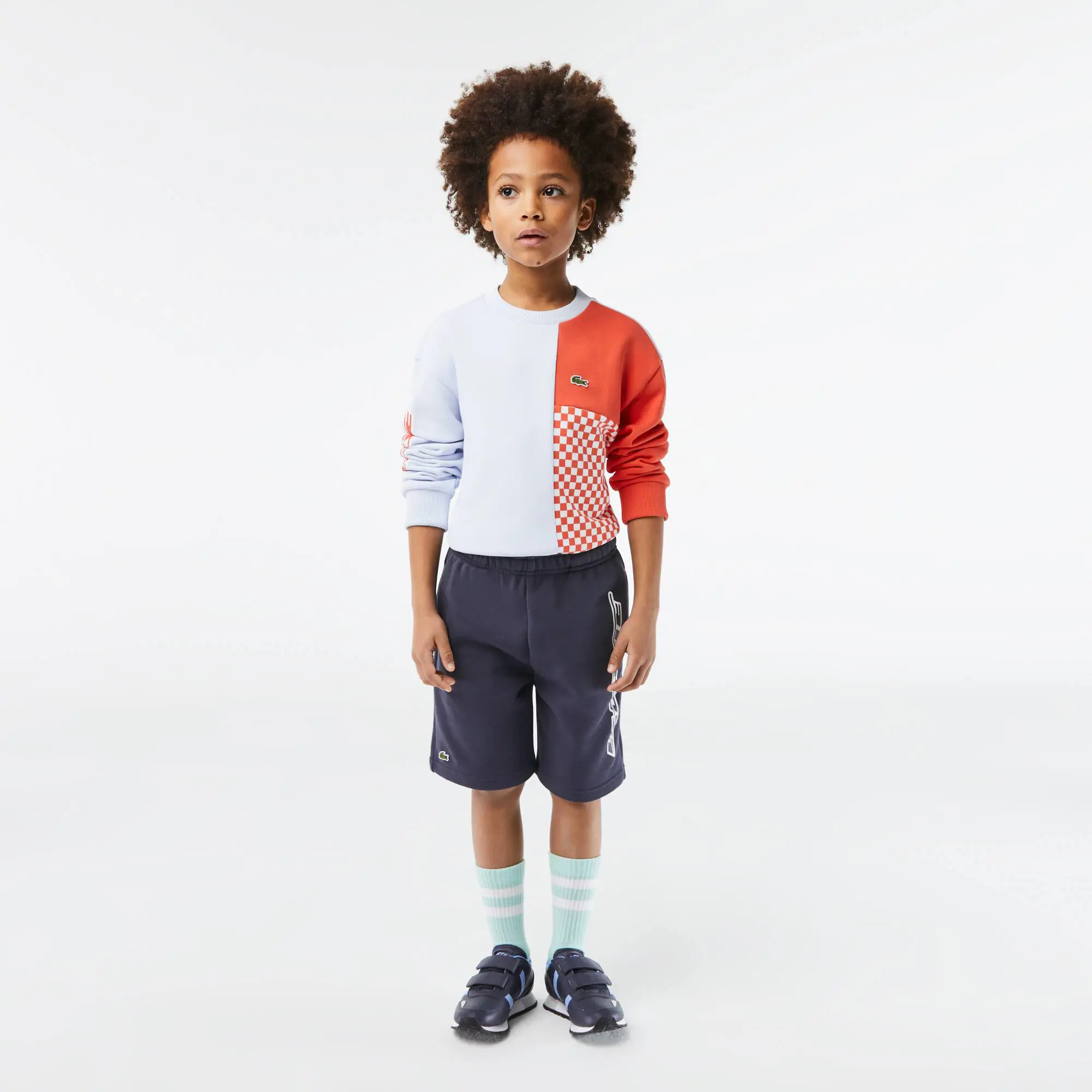 Lacoste Boys’ Lacoste Organic Cotton Contrast Branding Shorts. 1