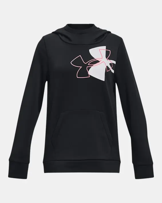 Under Armour Girls' Armour Fleece® Logos Hoodie. 1