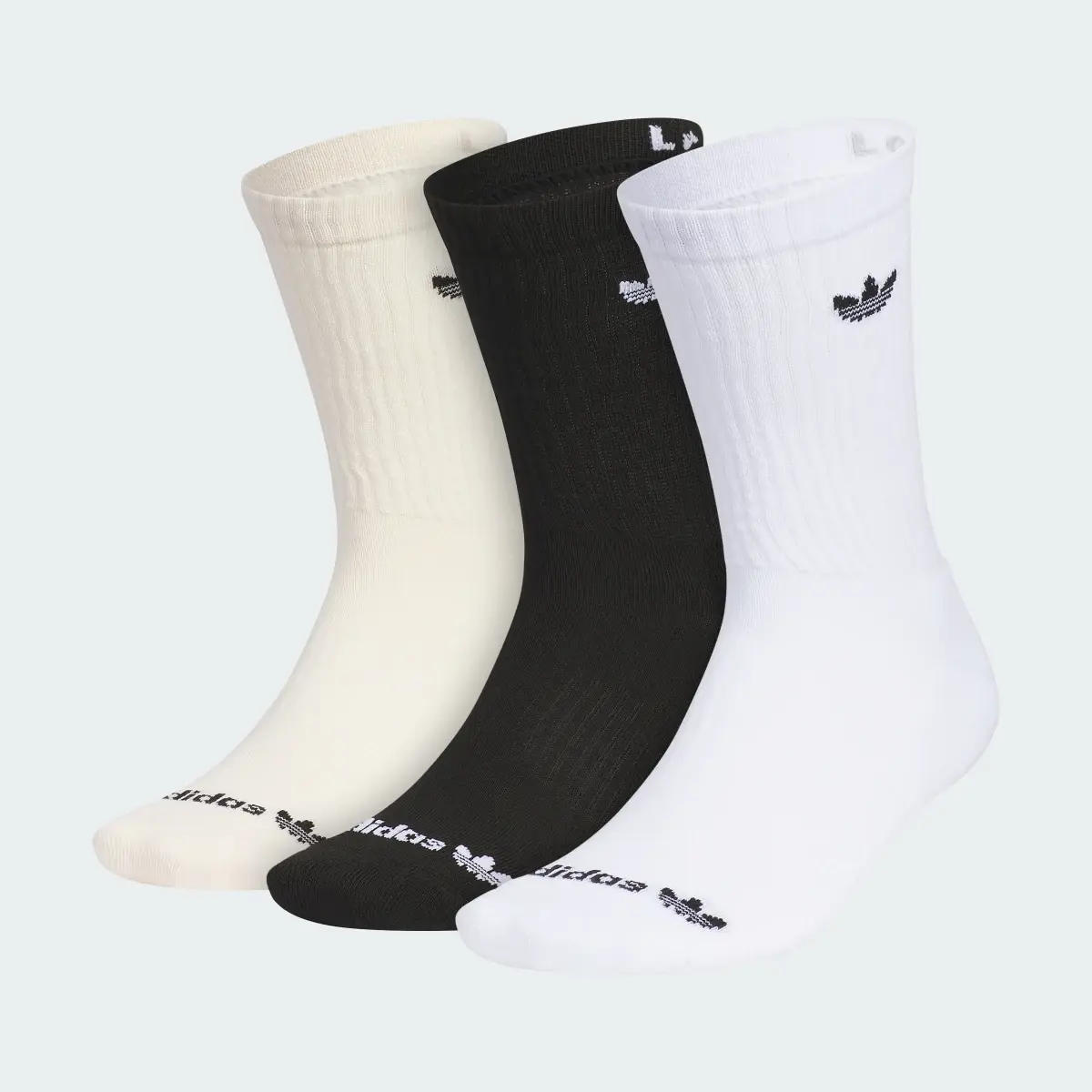 Adidas Originals Trefoil 2.0 3-Pack Crew Socks. 2