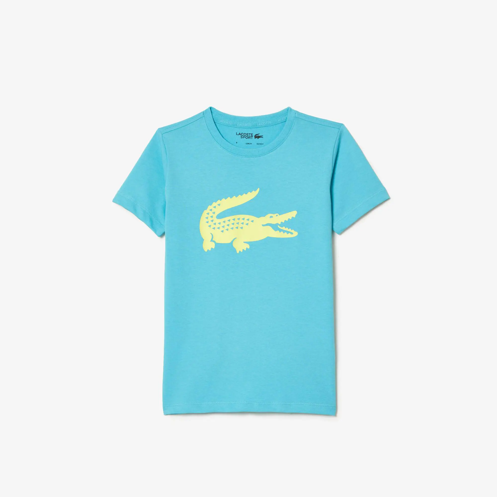 Lacoste T-shirt da bambino Tennis Lacoste SPORT in jersey tecnico con coccodrillo oversize. 2