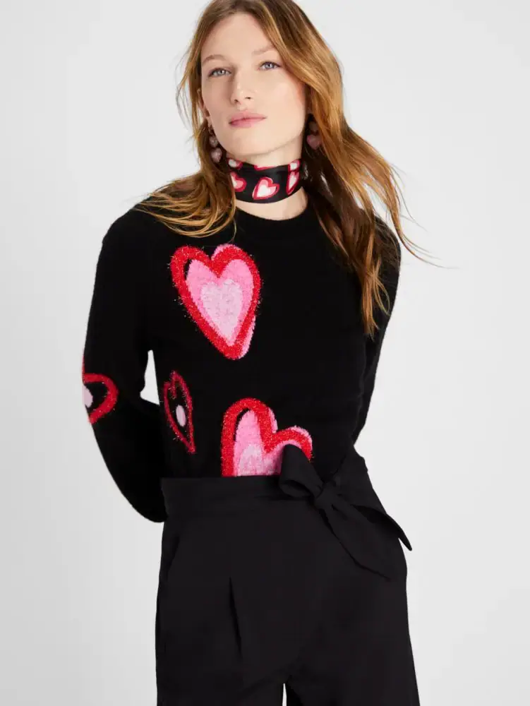 Kate Spade Overlapping Hearts Sweater. 1