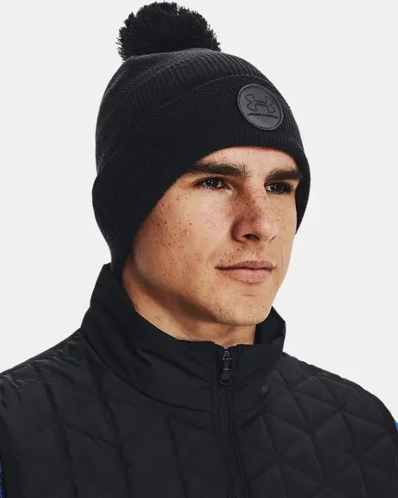 Under Armour Men's UA Driver Pom Beanie. 1