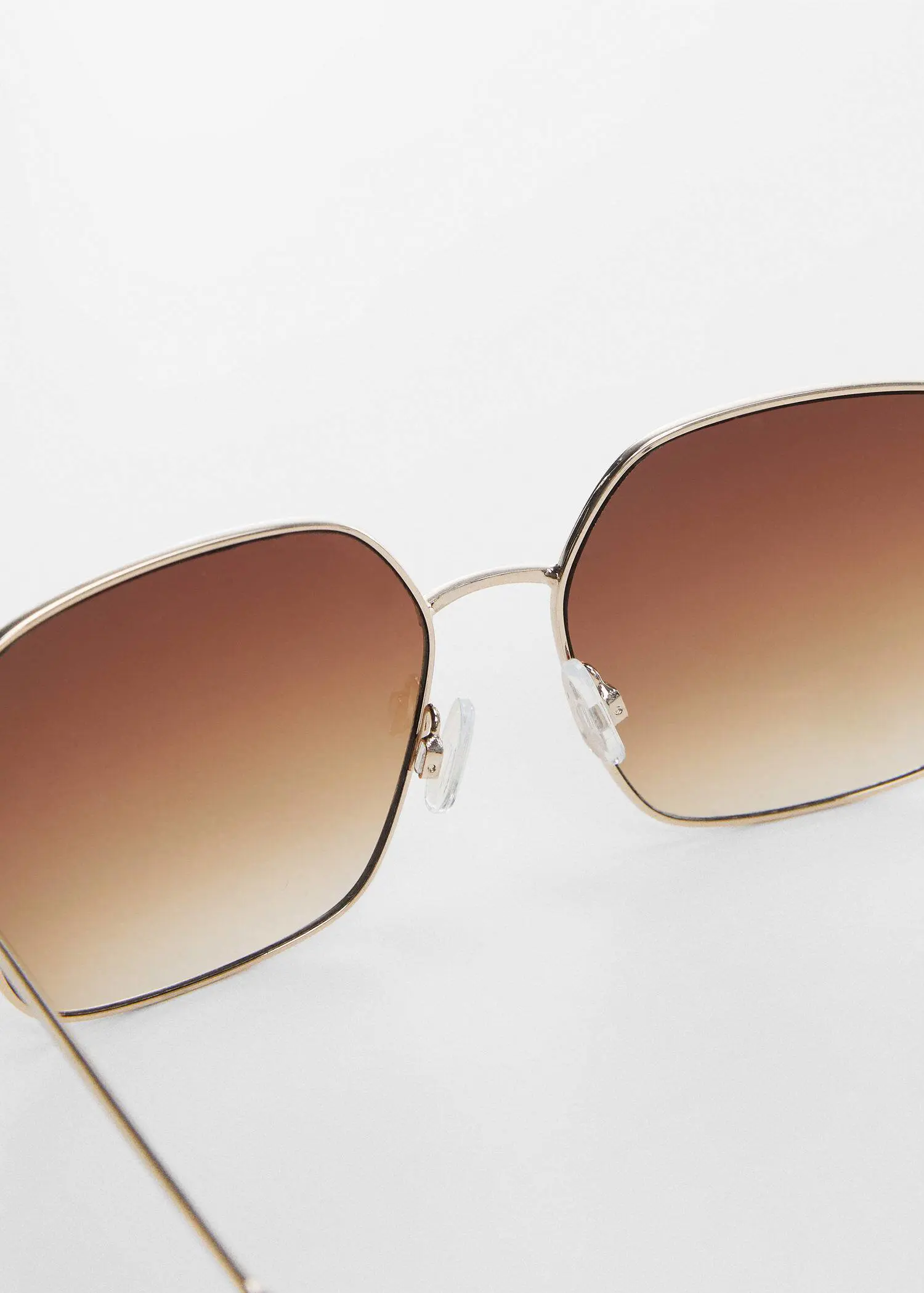 Mango Square metallic frame sunglasses. 3