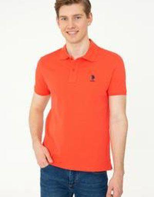 Erkek Açık Kırmızı Polo Yaka T-Shirt Basic