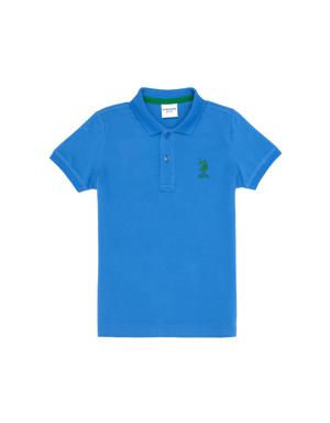 Erkek Çocuk Saks Polo Yaka T-Shirt