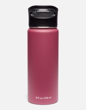 Double-Wall Vacuum Bottle with Sip-Thru Top - 18oz