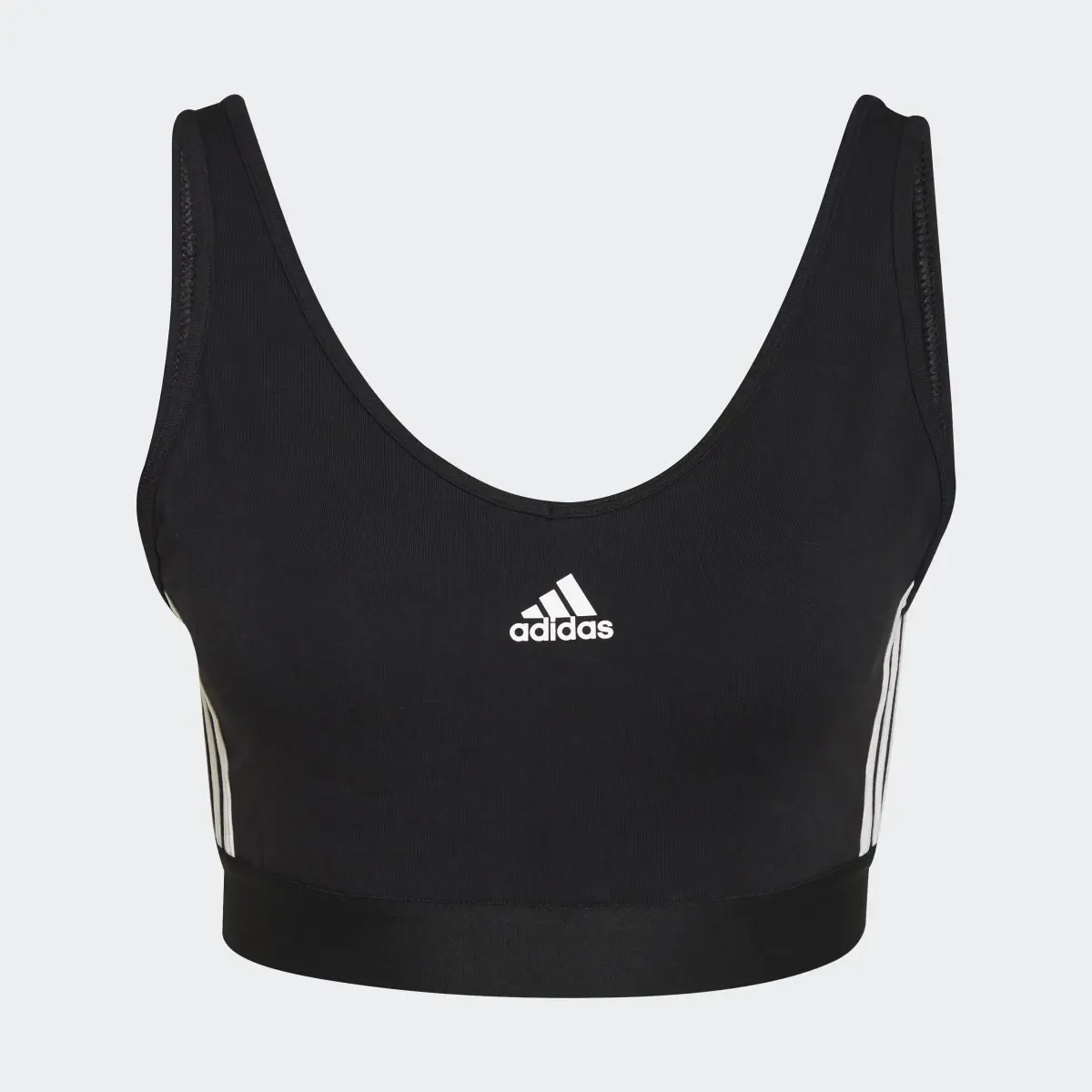 Adidas Essentials 3-Stripes Crop Top. 1