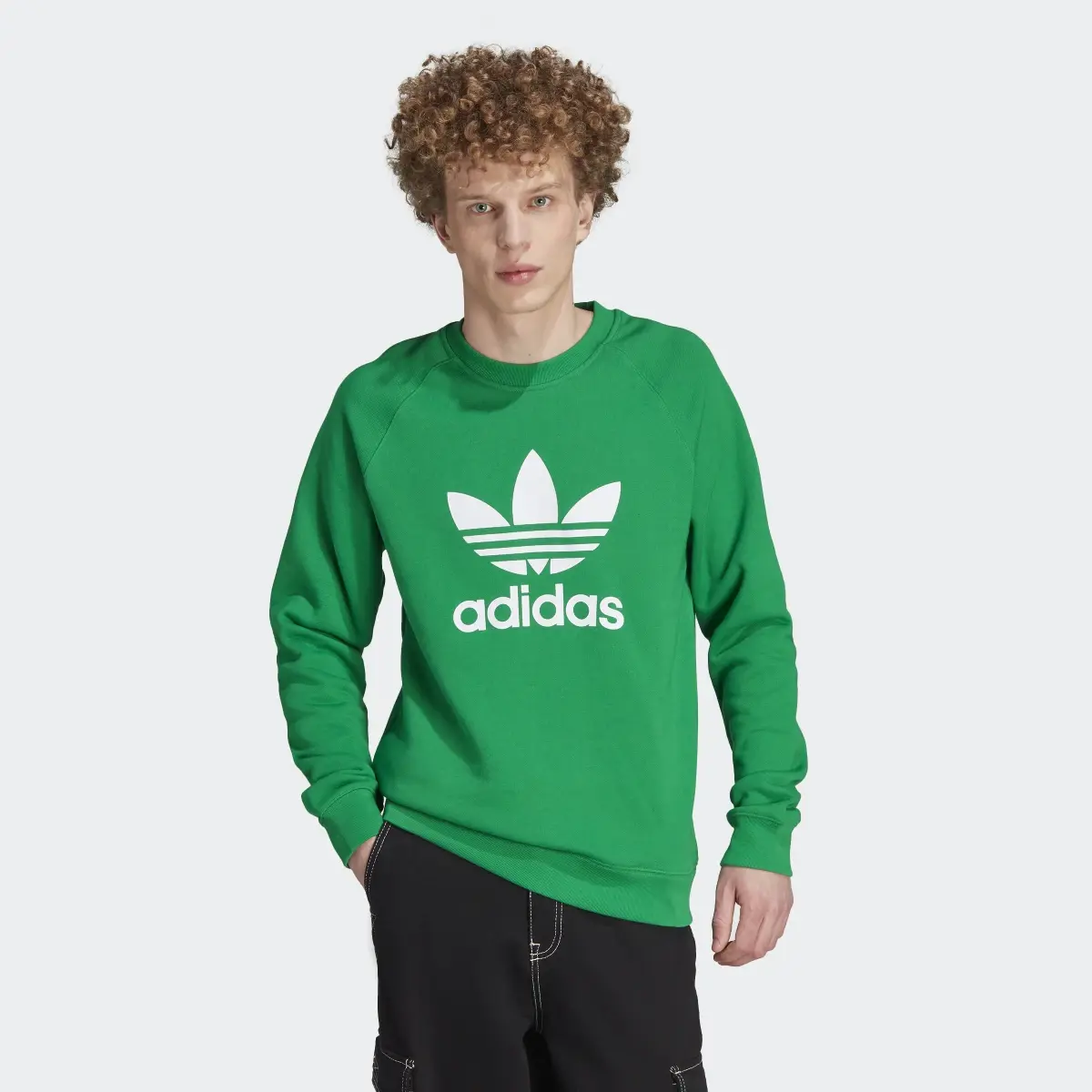 Adidas Adicolor Classics Trefoil Crewneck Sweatshirt. 2