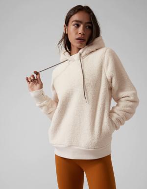 Athleta Tugga Sherpa Hoodie beige