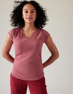 Outbound V Neck Tee pink