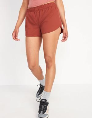 Old Navy Mid-Rise StretchTech Run Shorts for Women -- 3-inch inseam pink