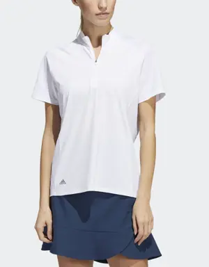 Adidas Playera Polo Cuello Alto Cierre Corto