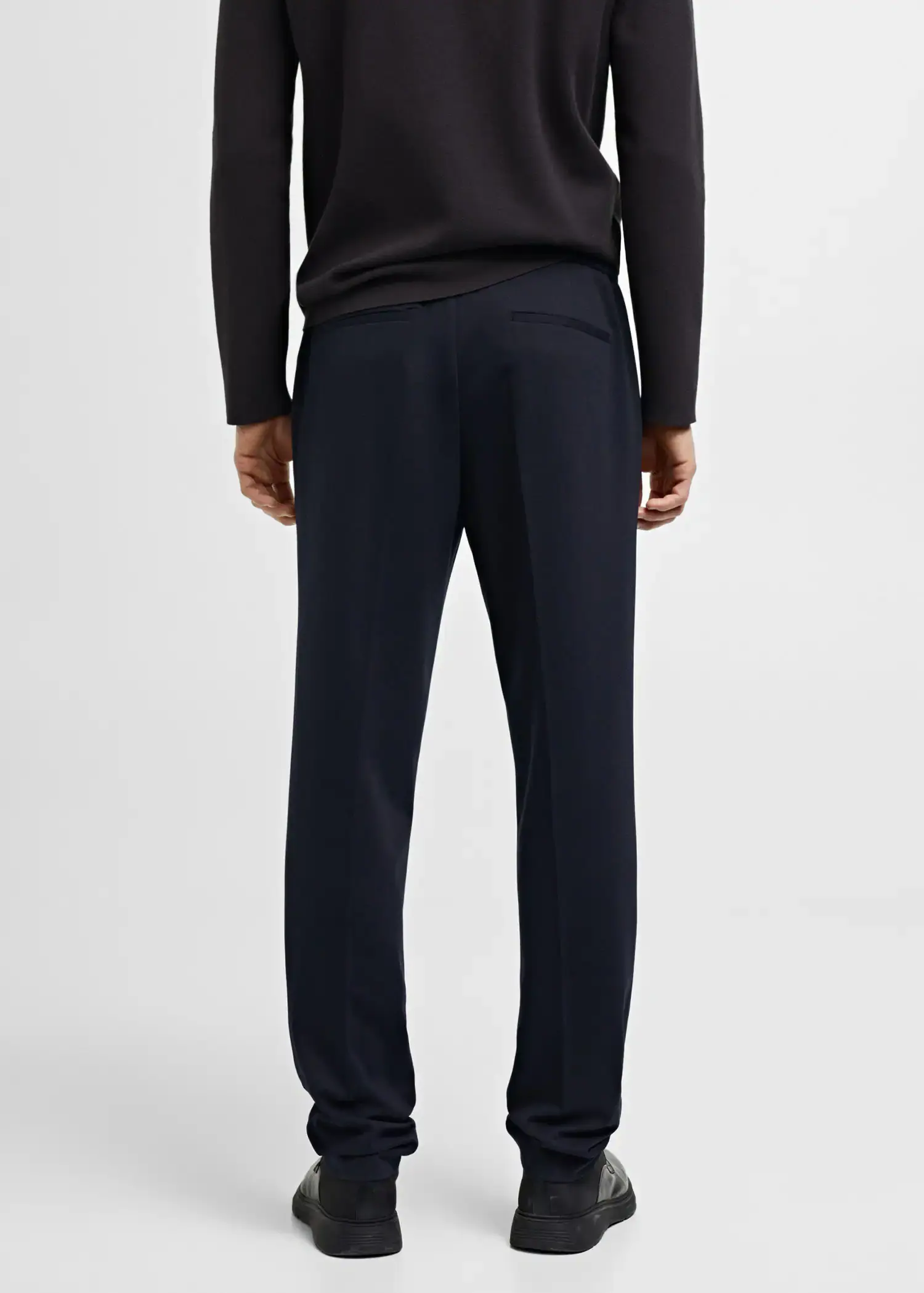 Mango Slim-fit cotton suit trousers. 3