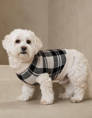 Lazar Plaid Dog Sweater multi