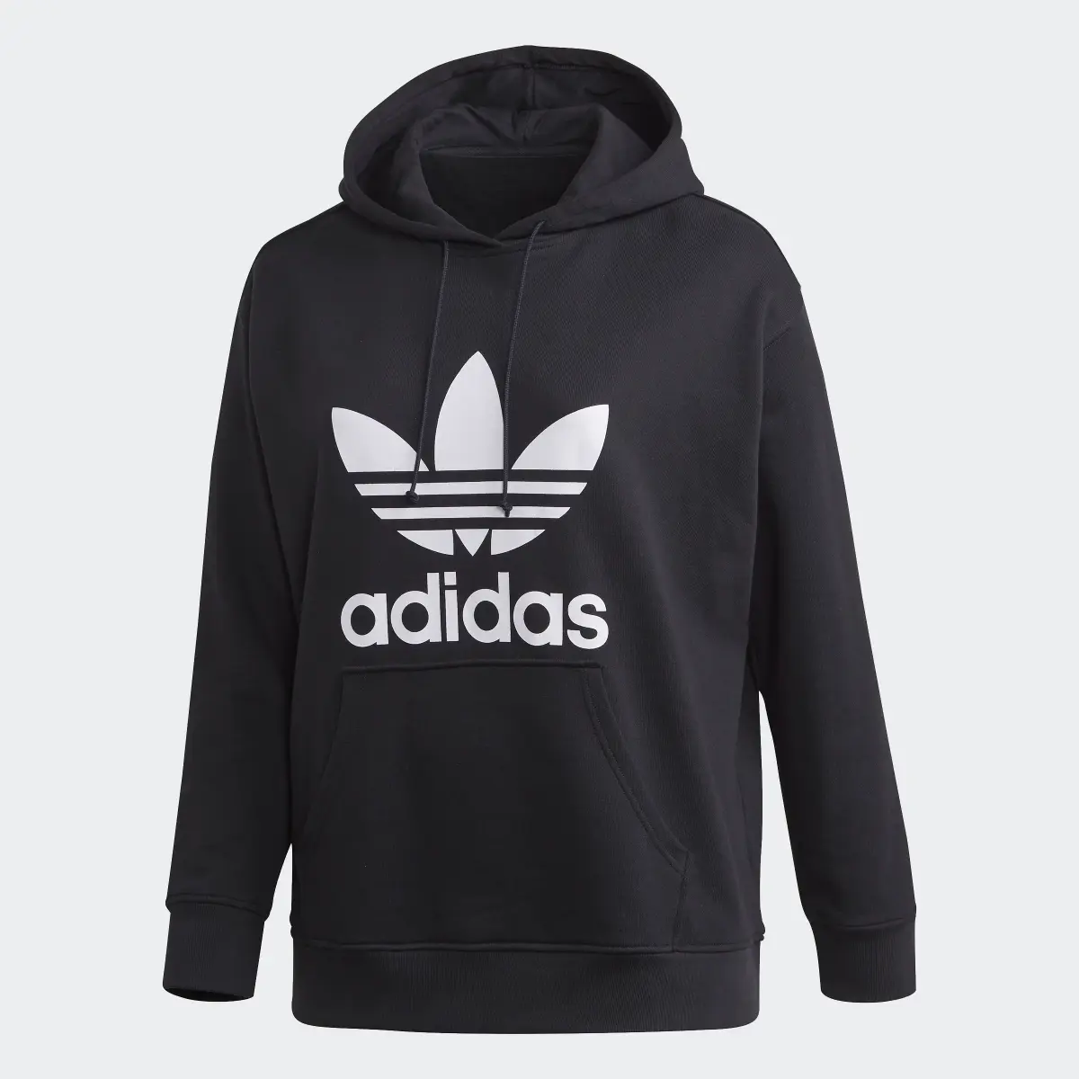 Adidas Trefoil Hoodie (Plus Size). 1