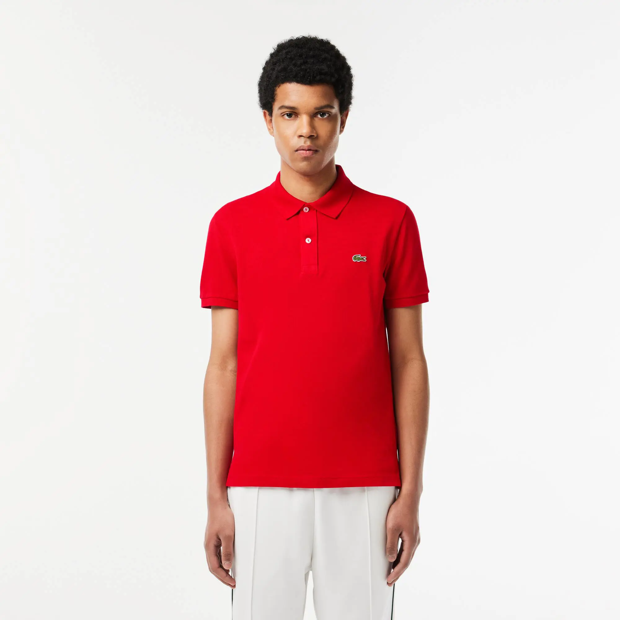 Lacoste Men's Original L.12.12 Slim Fit Petit Piqué Cotton Polo. 1 Lacoste Men's Original L.12.12 Slim Fit Petit Piqué Cotton Polo. 1
