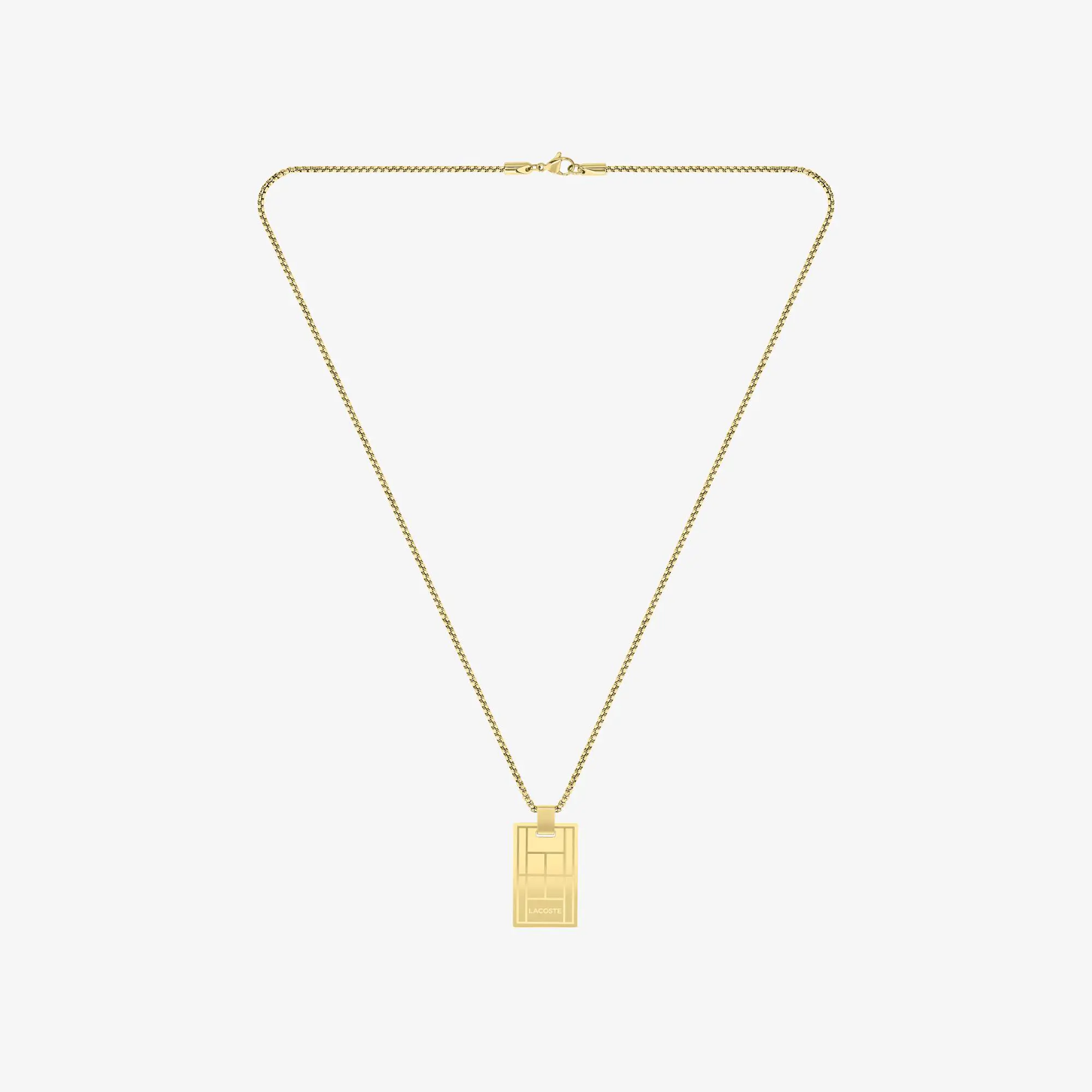 Lacoste Men's Lacoste Tennis Court Necklace. 1 Lacoste Men's Lacoste Tennis Court Necklace. 1