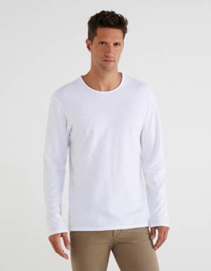 Long sleeve t-shirt in 100% cotton