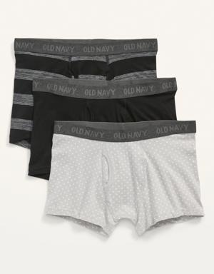 Built-In Flex Trunks Underwear 3-Pack -- 3-inch inseam black
