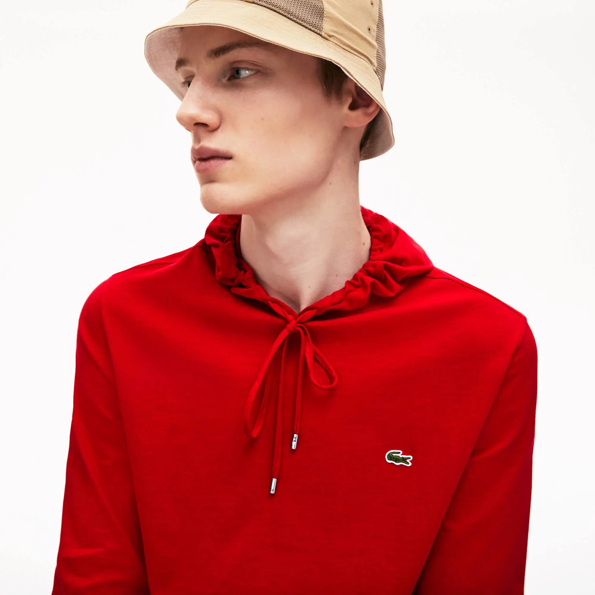 Lacoste Men's Cotton Jersey Hooded T-Shirt. 1 Lacoste Men's Cotton Jersey Hooded T-Shirt. 1