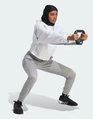Adidas AEROREADY Game and Go Regular Tapered Fleece Joggers. 3