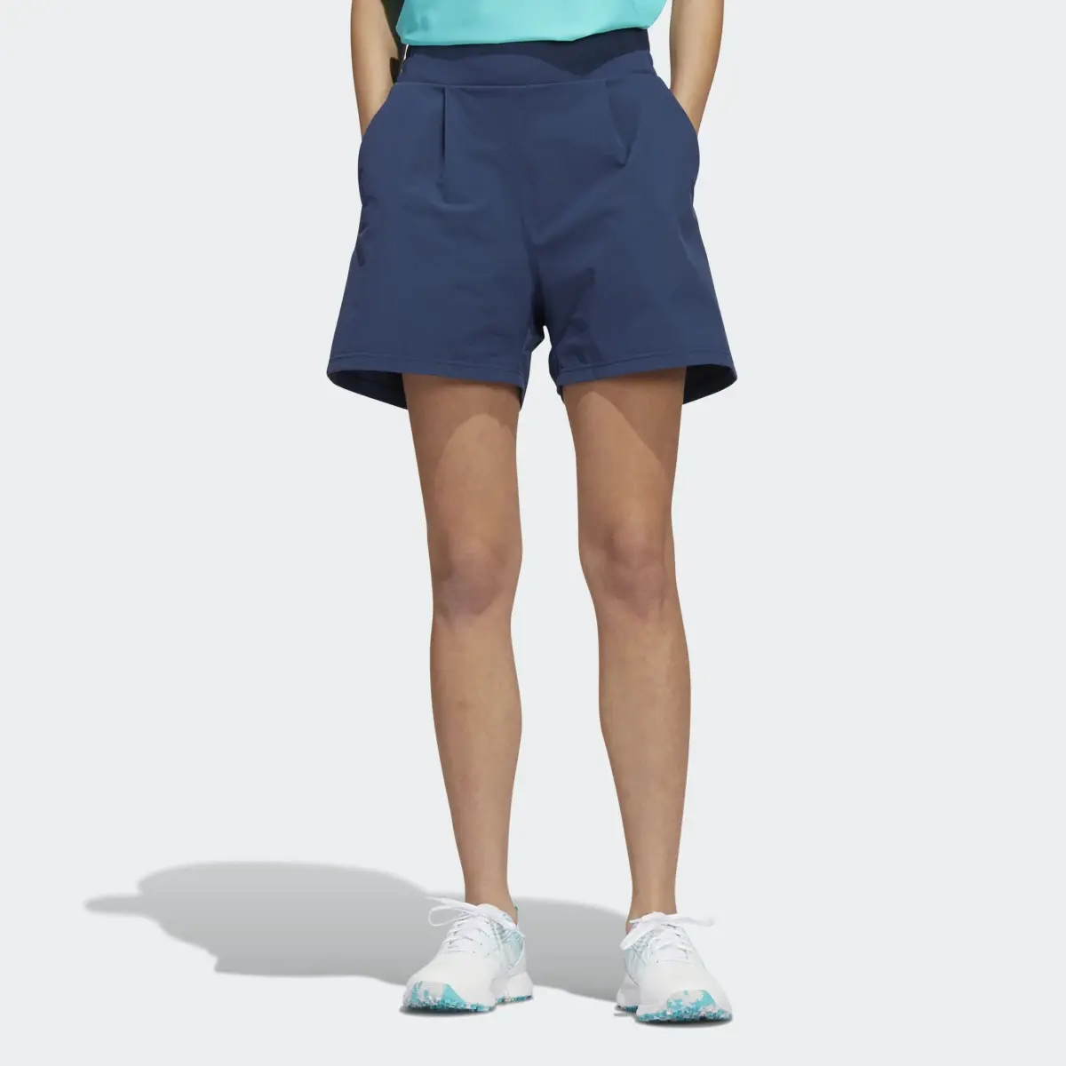 Adidas Go-To Pleated Golf Shorts. 1