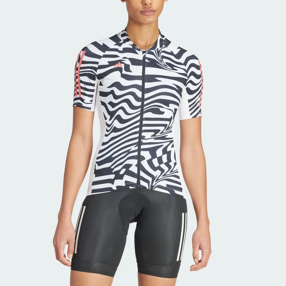 Adidas Maillot de ciclismo Essentials Fast Zebra 3 bandas. 1