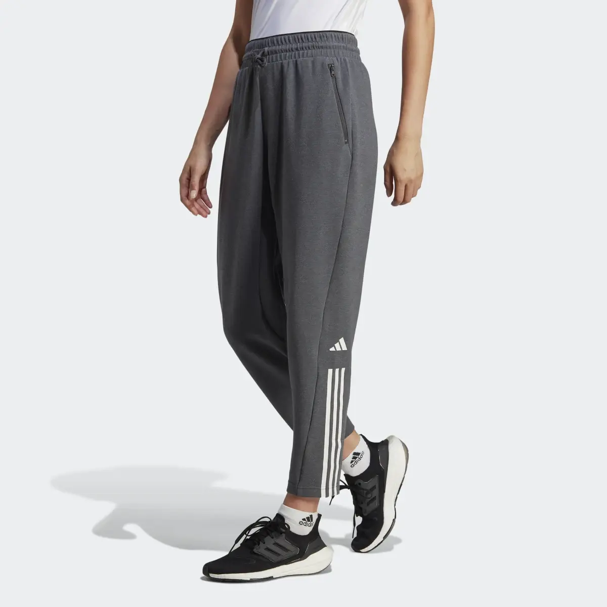 Adidas Pantalon d'entraînement en coton coupe standard Train Essentials. 1