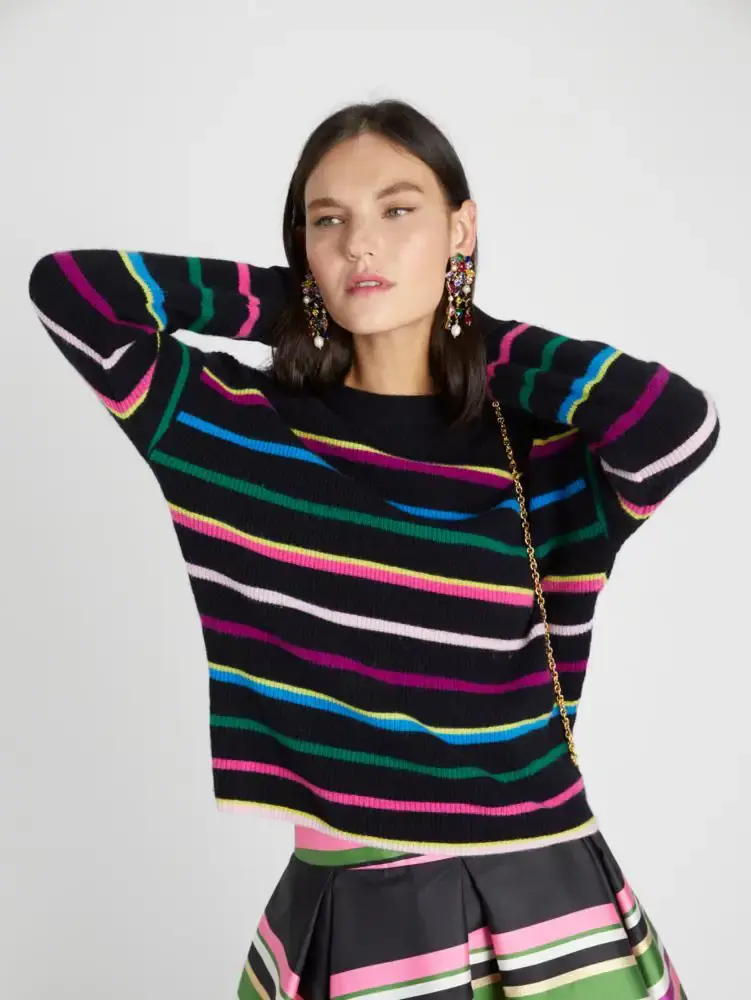 Kate Spade Party Stripe Sweater. 1