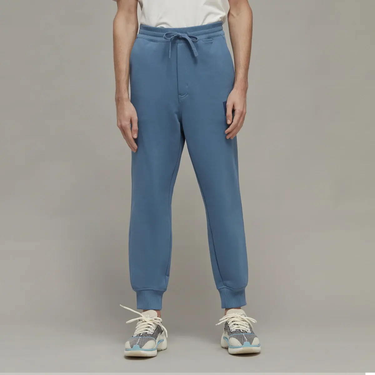 Adidas Pantalon à revers en molleton de coton bio Y-3. 1