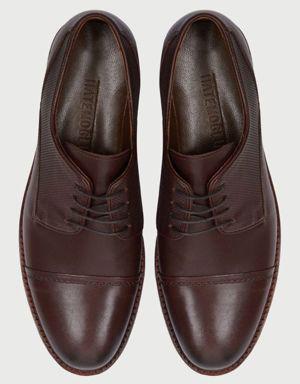 Kahverengi %100 Deri Klasik Ayakkabı