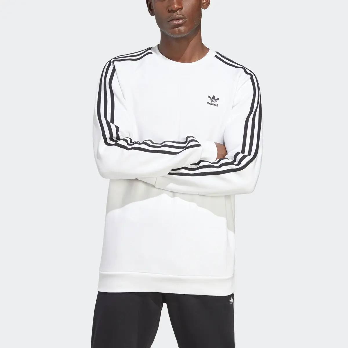 Adidas Adicolor Classics 3-Stripes Crew Sweatshirt. 1