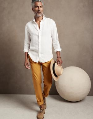 Banana Republic Slim Rapid Movement Chino yellow