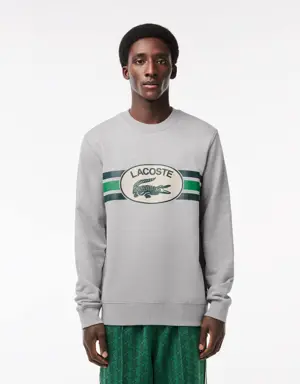 Men's Loose Fit Monogram Fleece Sweatshirt