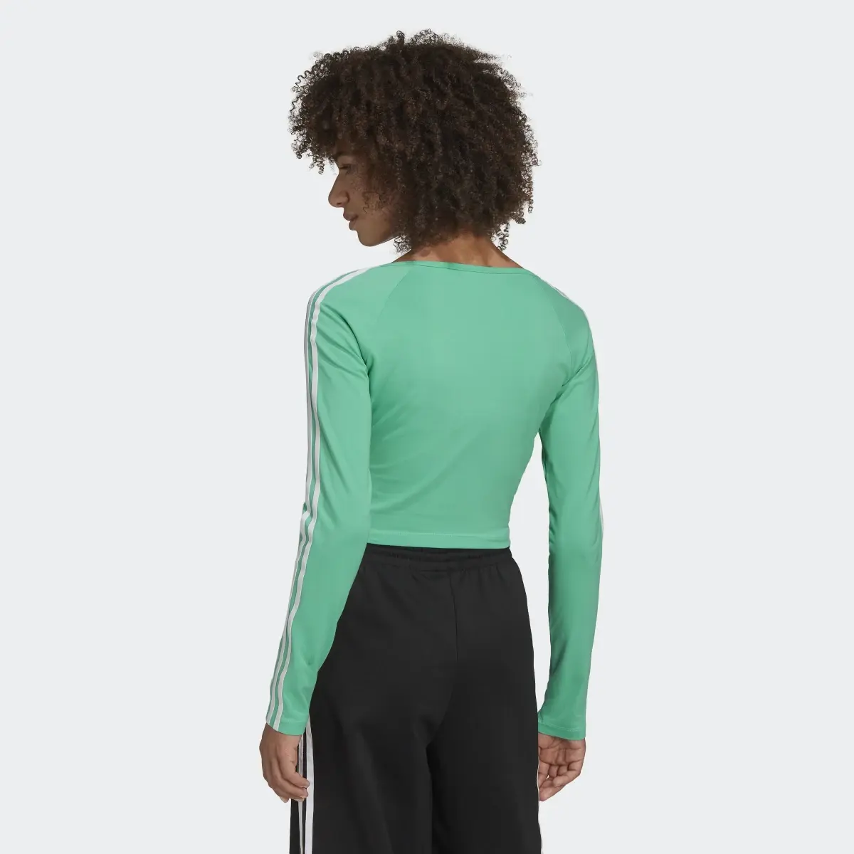 Adidas Maglia adicolor Classics Cropped Long Sleeve. 3