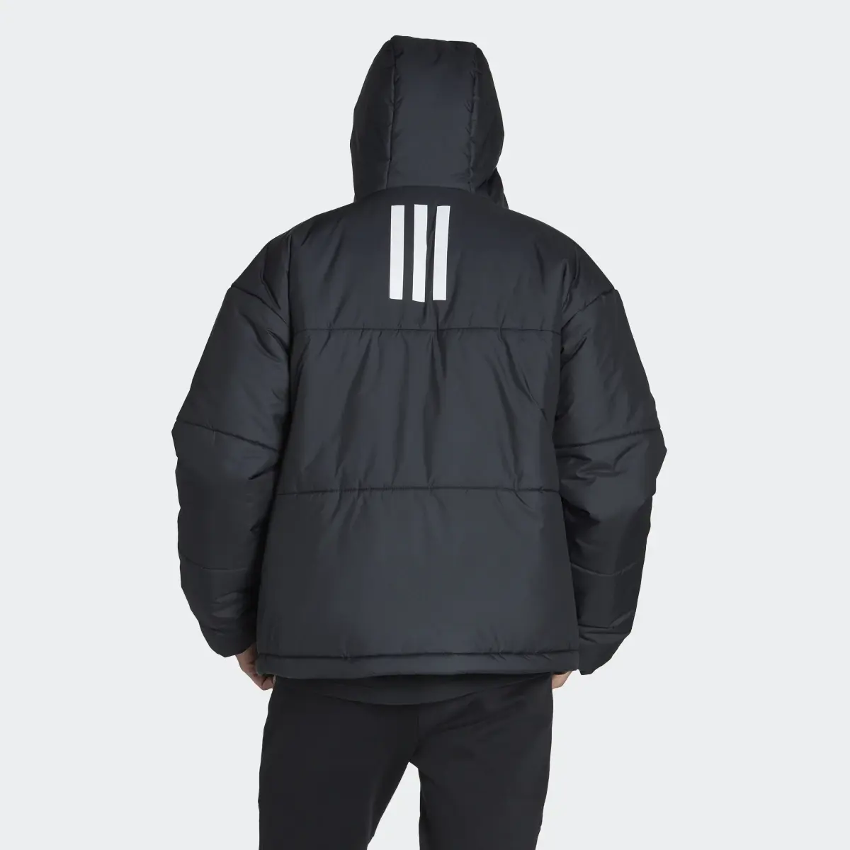 Adidas BSC 3-Stripes Puffy Kapüşonlu Mont. 3