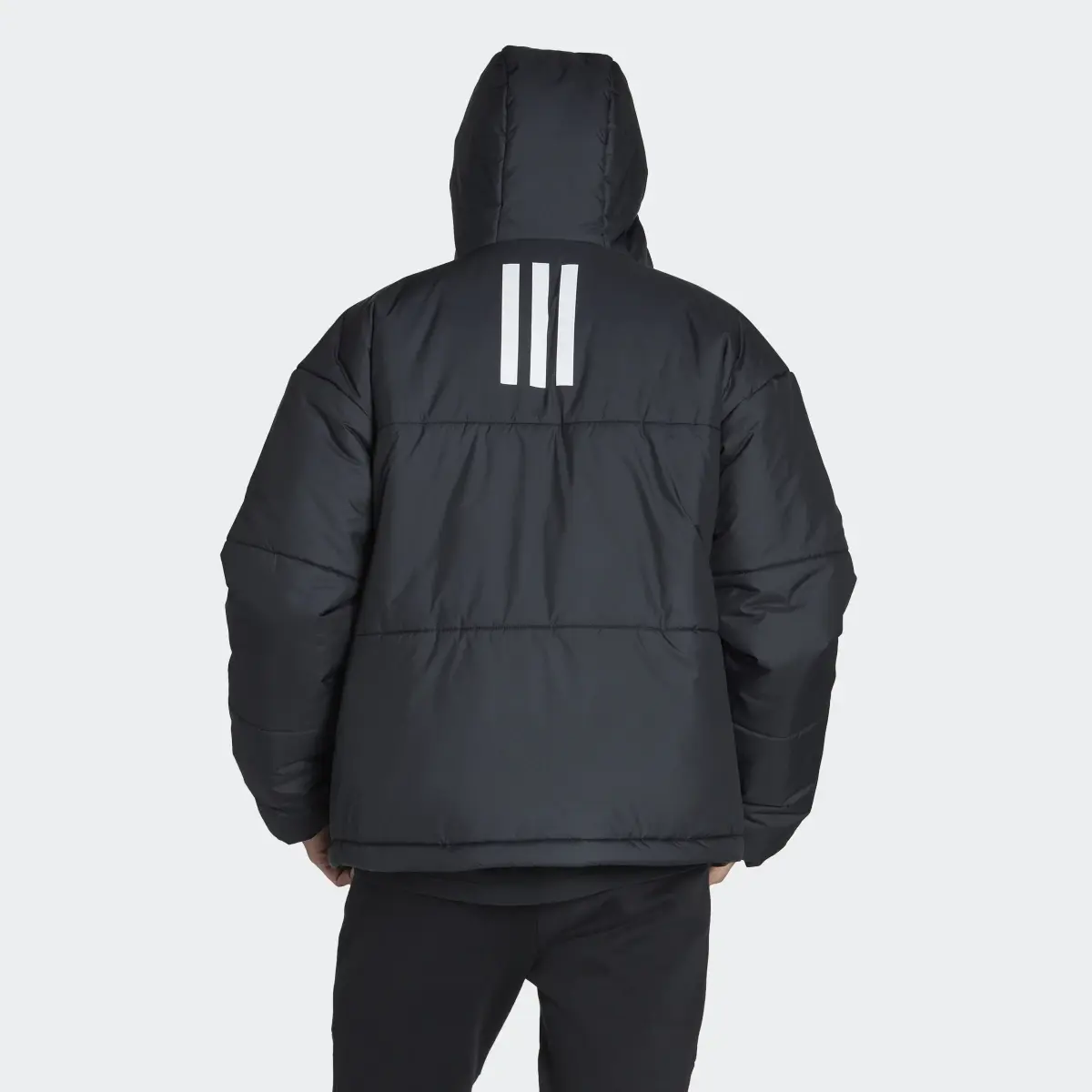 Adidas BSC 3-Stripes Puffy Hooded Jacket. 3