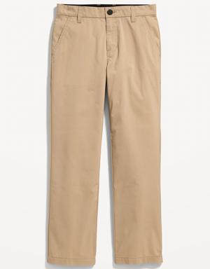 Straight Built-In Flex Tech School Uniform Pants for Boys beige