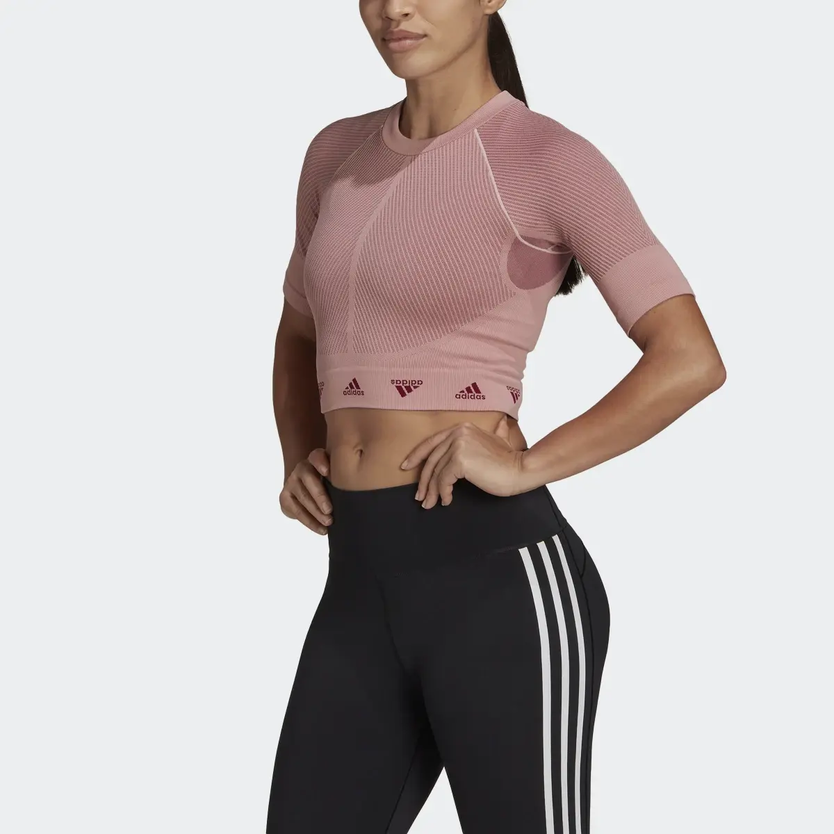 Adidas AEROKNIT Training Tee. 1