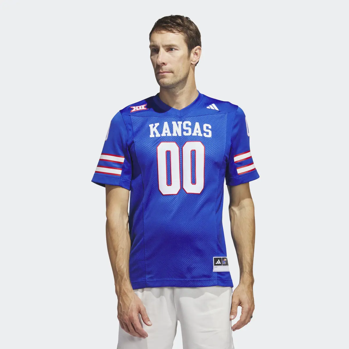 Adidas Kansas Football Off-Field Home Jersey. 2