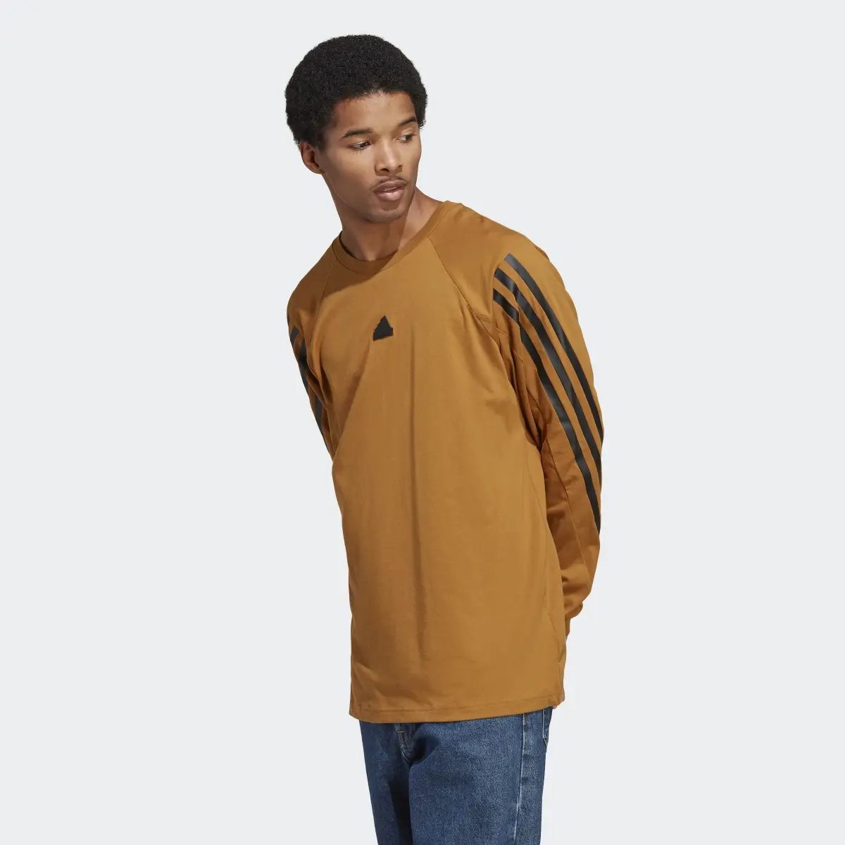 Adidas Future Icons 3-Stripes Long Sleeve Tee. 2