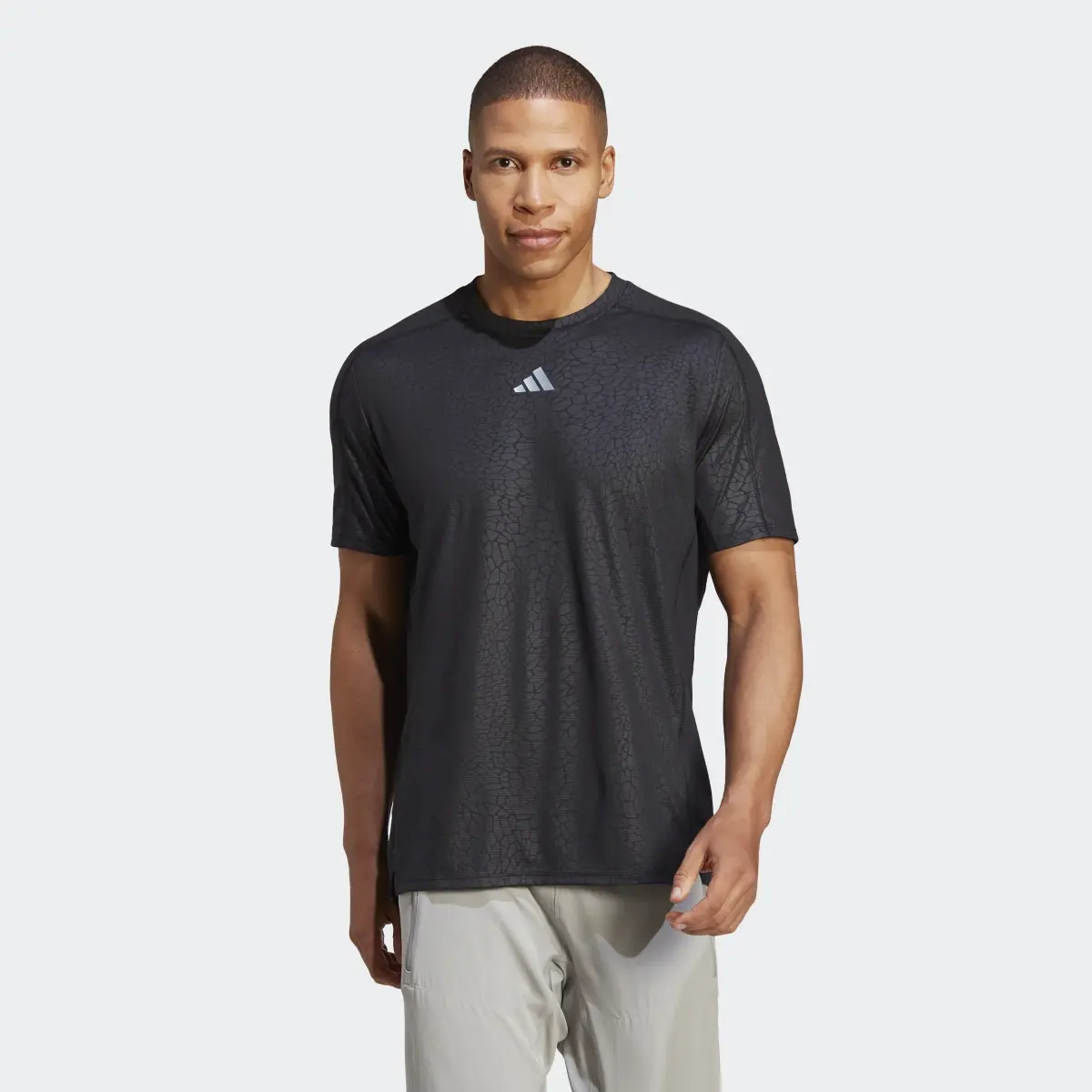 Adidas Workout PU Print Tee. 2