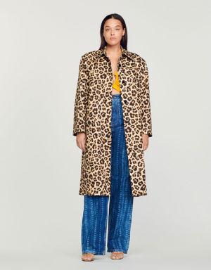 Oversized leopard-print trench coat Login to add to Wish list