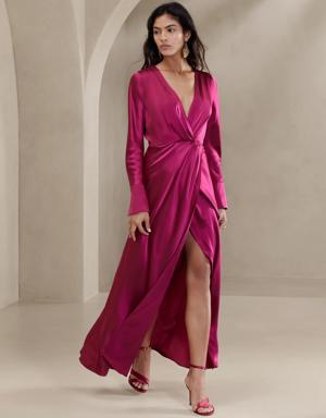 Etude Silk Maxi Dress pink