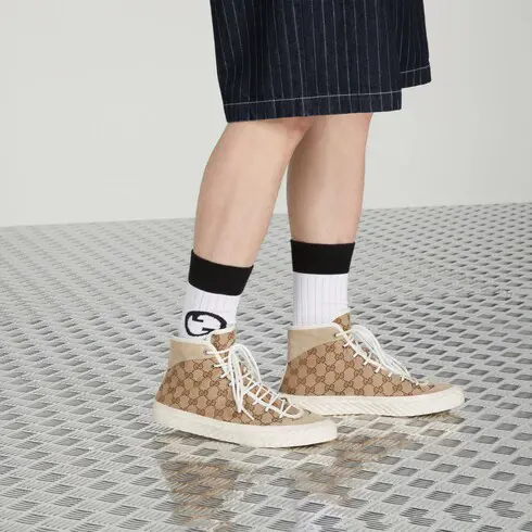 Gucci Men's high top GG sneaker. 3 Gucci Men's high top GG sneaker. 3