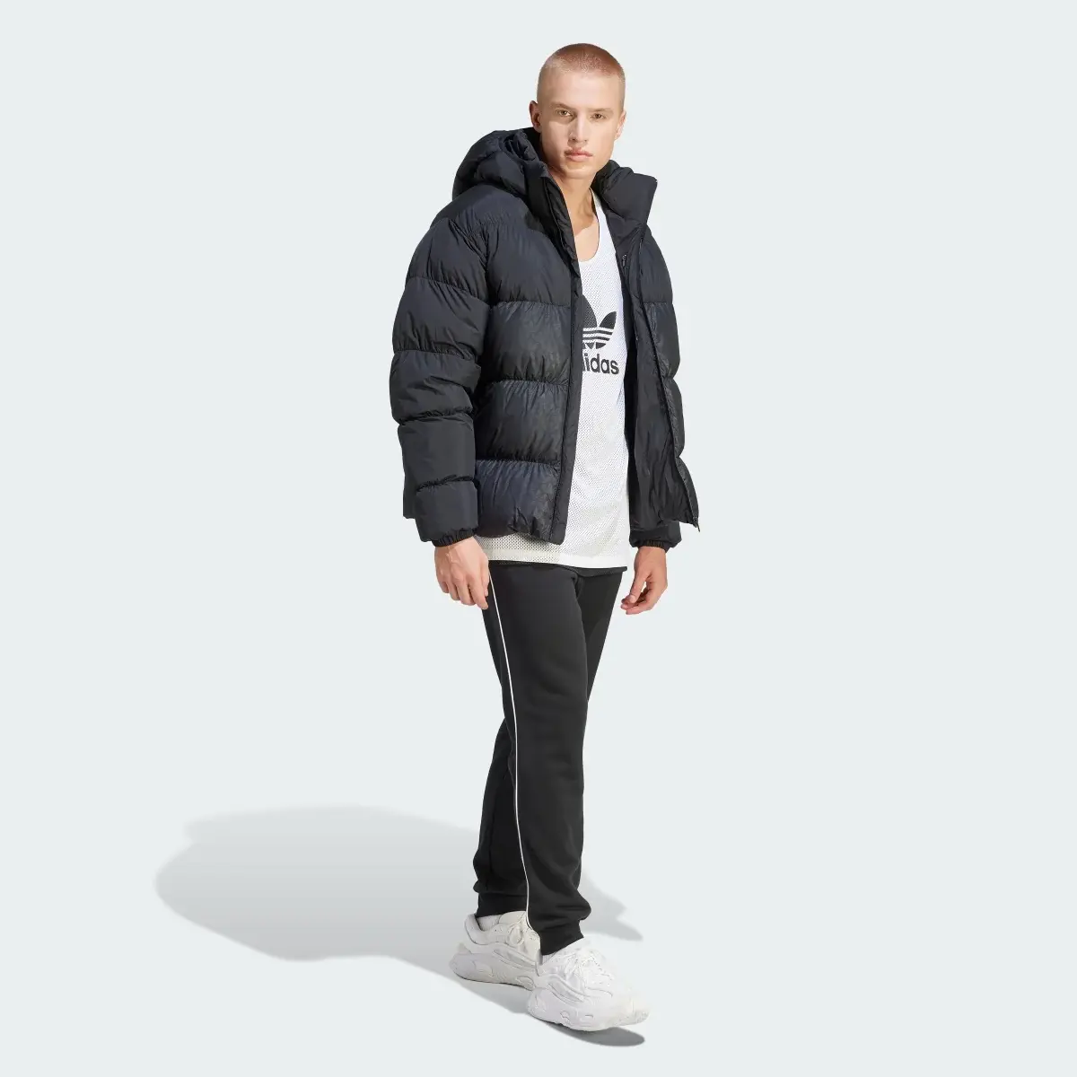 Adidas Down Regen Monogram Hooded Puffer Jacket. 3