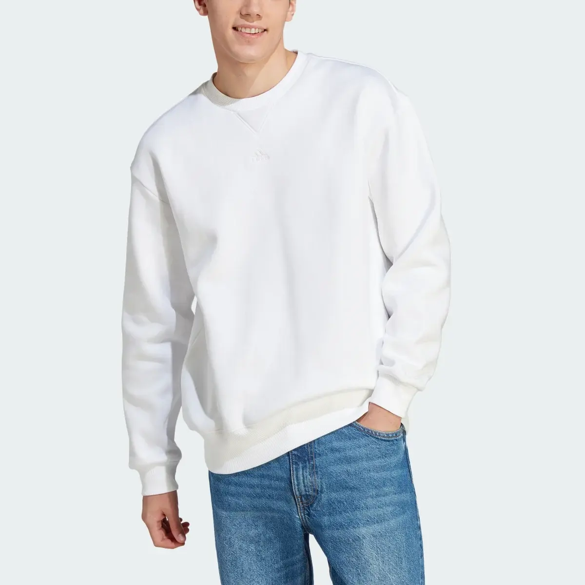 Adidas All SZN Fleece Sweatshirt. 1