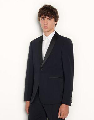 Tuxedo jacket with satin Login to add to Wish list